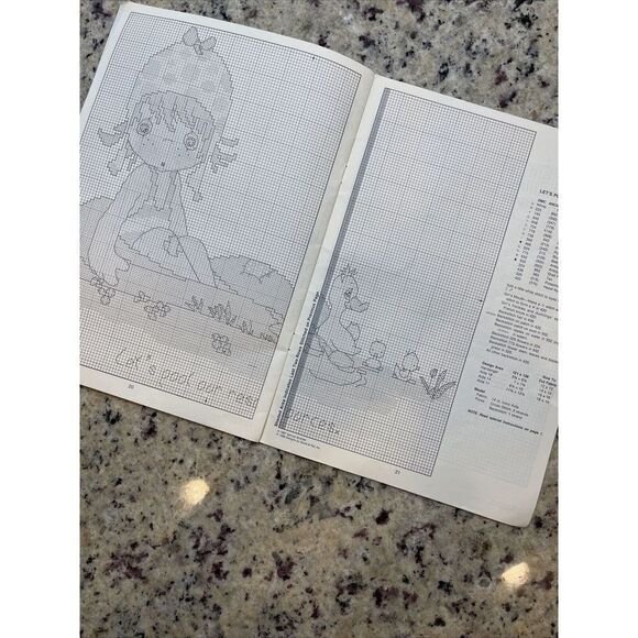 Precious Moments Cross Stitch Pattern Book PM-18 A Calendar Year 1987 - Picture 3 of 4